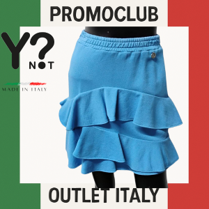 Къса пола Y Not? ,синя,  100% памук , размер  S, Италия